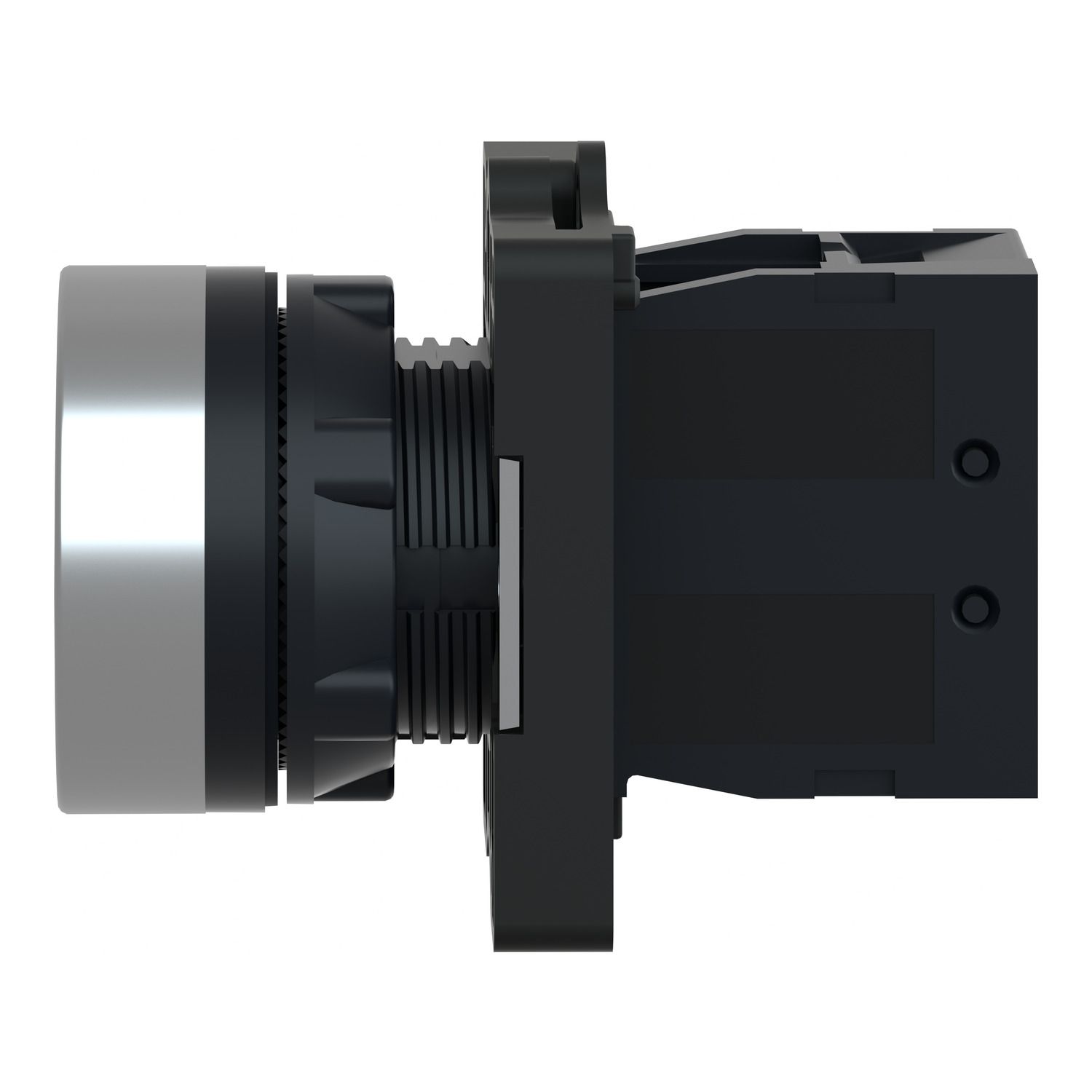 Picture of Complete push button, Easy Harmony XA2, plastic, flush, red, 22mm, spring return, marked STOP, 1NC