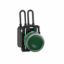 Picture of Push-to-test pilot light, Harmony XB5, plastic, green, universal LED, screw clamp terminals, 24V