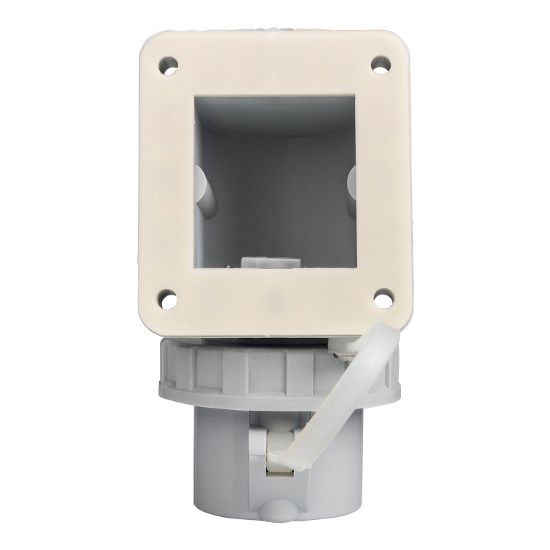 Picture of Appliance Inlet, 16A, 230V, 3-Round Pin, White