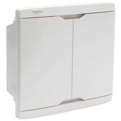 Picture of DBF Series 10-Way Distribution Board; 100A, Flush Mount, Plastic, Light Grey