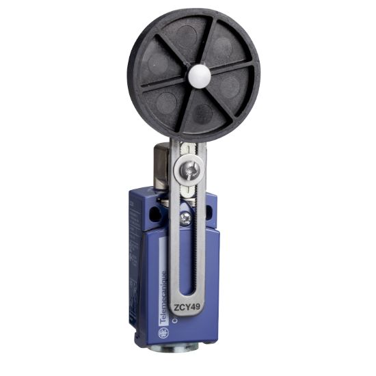 Picture of Limit switch, Limit switches XC Standard, XCKD, plastic roller lever Ø 50 var.length, 1NC+1 NO, slow, Pg11