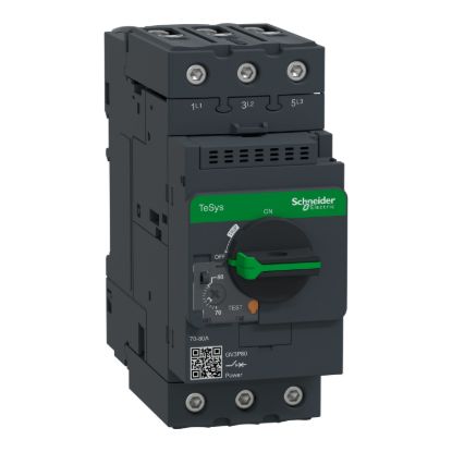 Picture of Motor circuit breaker,TeSys Deca frame 3,3P,70-80A,thermal magnetic,EverLink terminals