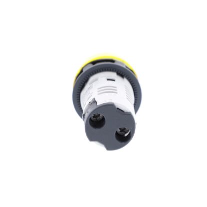 Picture of Monolithic pilot light, Harmony XB7, plastic, yellow, 22mm, integral LED, 24V AC DC