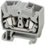 Picture of Mini Terminal block, Linergy TR, spring type, feed through, 4 points, 2.5mm², grey, for 15mm rail, set of 50