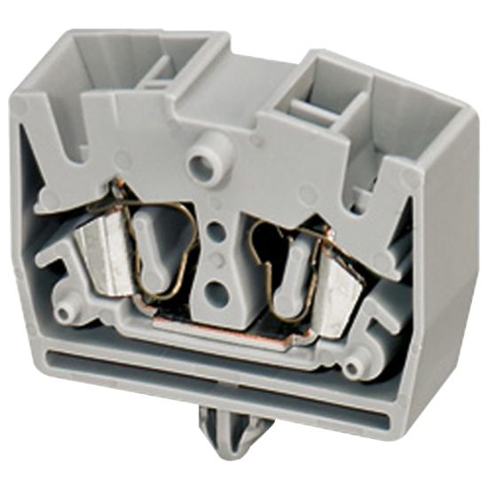 Picture of SPRING TERMINAL, MINI PIN, FEED THROUGH, 4 POINTS, 2,5MM², BLUE, DIRE