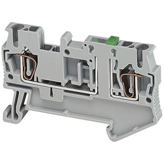Picture of Terminal block, Linergy TR, spring type, knife disconnect, 2 points, 2.5mm², orange