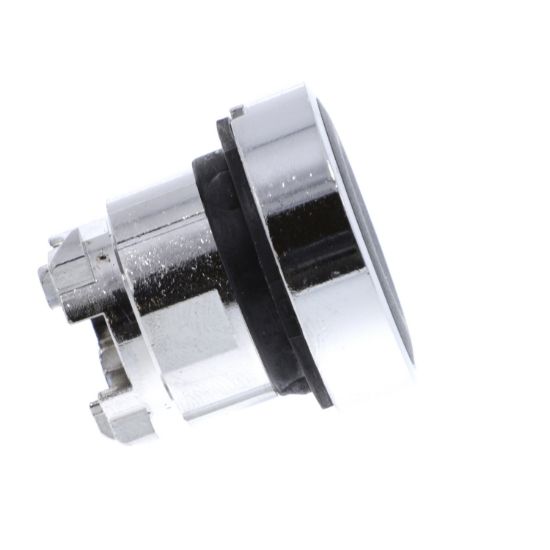 Picture of Push button head, Harmony XB4, metal, flush, black, 22mm, spring return, marked DOWN ARROW