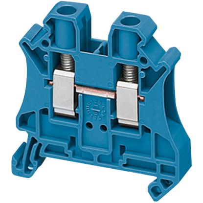 Picture of Terminal block, Linergy TR, blue, 6mm2, passthrough, 2 points, set of 10