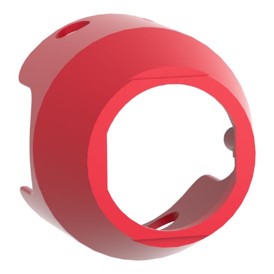 Picture of Padlockable guard for mushroom head 40mm, Harmony XB4, metal, red