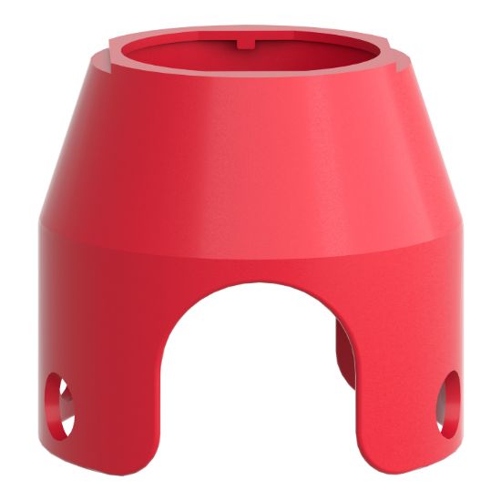 Picture of Padlockable guard for mushroom head 40mm, Harmony XB4, metal, red