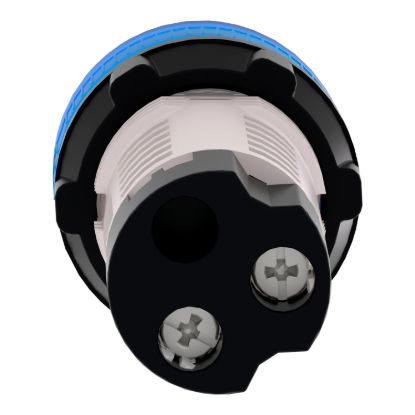 Picture of Monolithic pilot light, Harmony XB7, plastic, blue, 22mm, plain lens for BA9s bulb, lt 250V