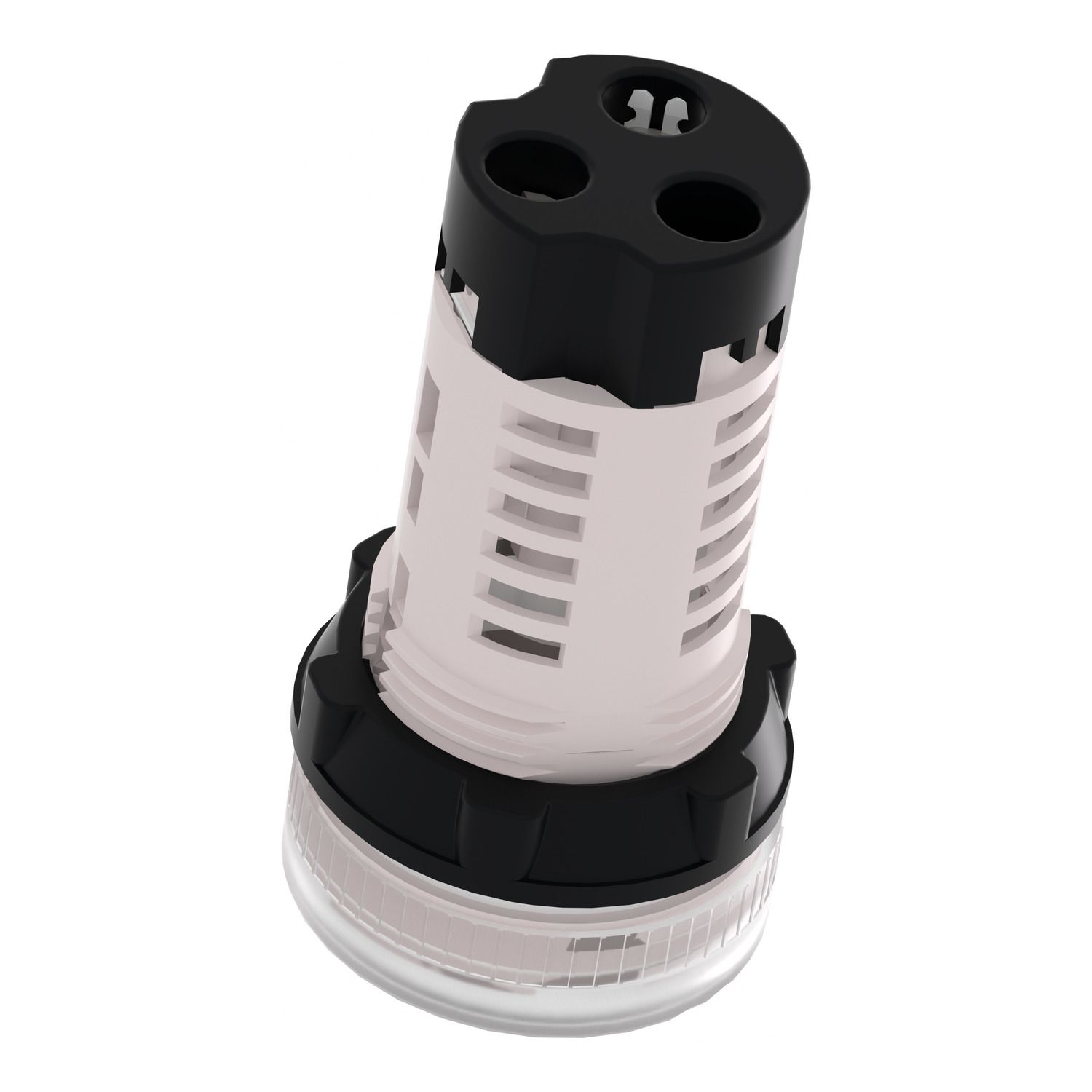 Picture of Monolithic pilot light, Harmony XB7, plastic, clear, 22mm, plain lens for BA9s bulb, lt 250V