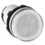 Picture of round pilot light Ø 22 - white - bulb BA 9s - 230 V - faston connectors