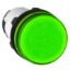 Picture of round pilot light Ø 22 - green - bulb BA 9s - 230 V - faston connectors