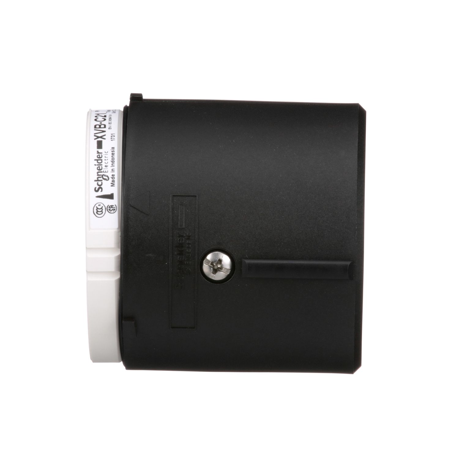 Picture of Base unit and cover for modular tower lights, Harmony XVB, plastic, black, 70mm, bottom entry, side cable entry