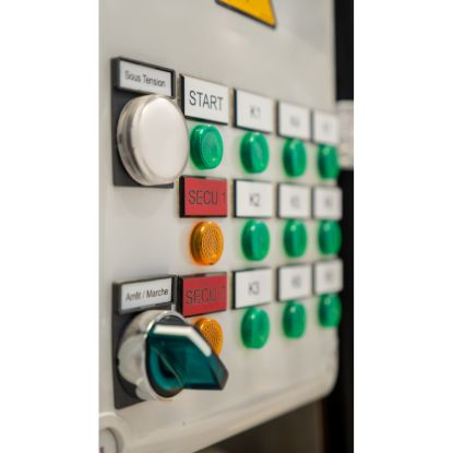 Picture of Pilot light, Harmony XVL, plastic, green, 8mm, covered LED, faston connectors, 24V DC