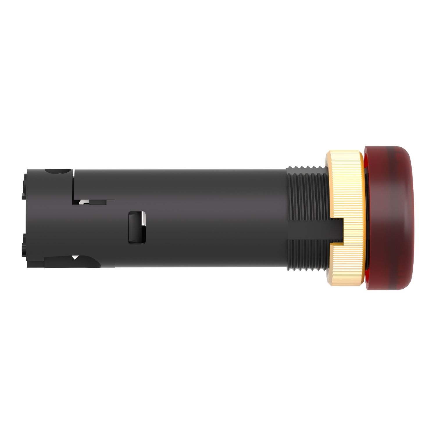 Picture of Pilot light, Harmony XVL, plastic, red, 12mm, covered LED, 12V DC