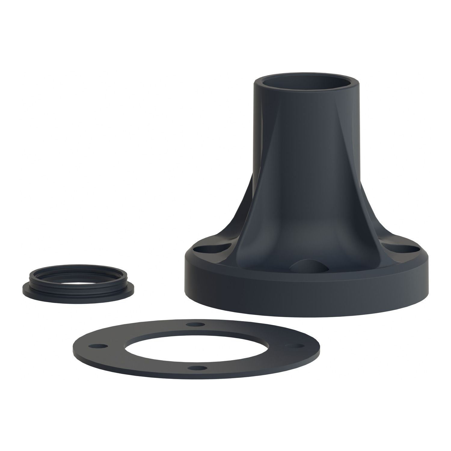 Picture of Fixing base, Harmony XVB, for modular tower lights,  plastic, black, 70mm