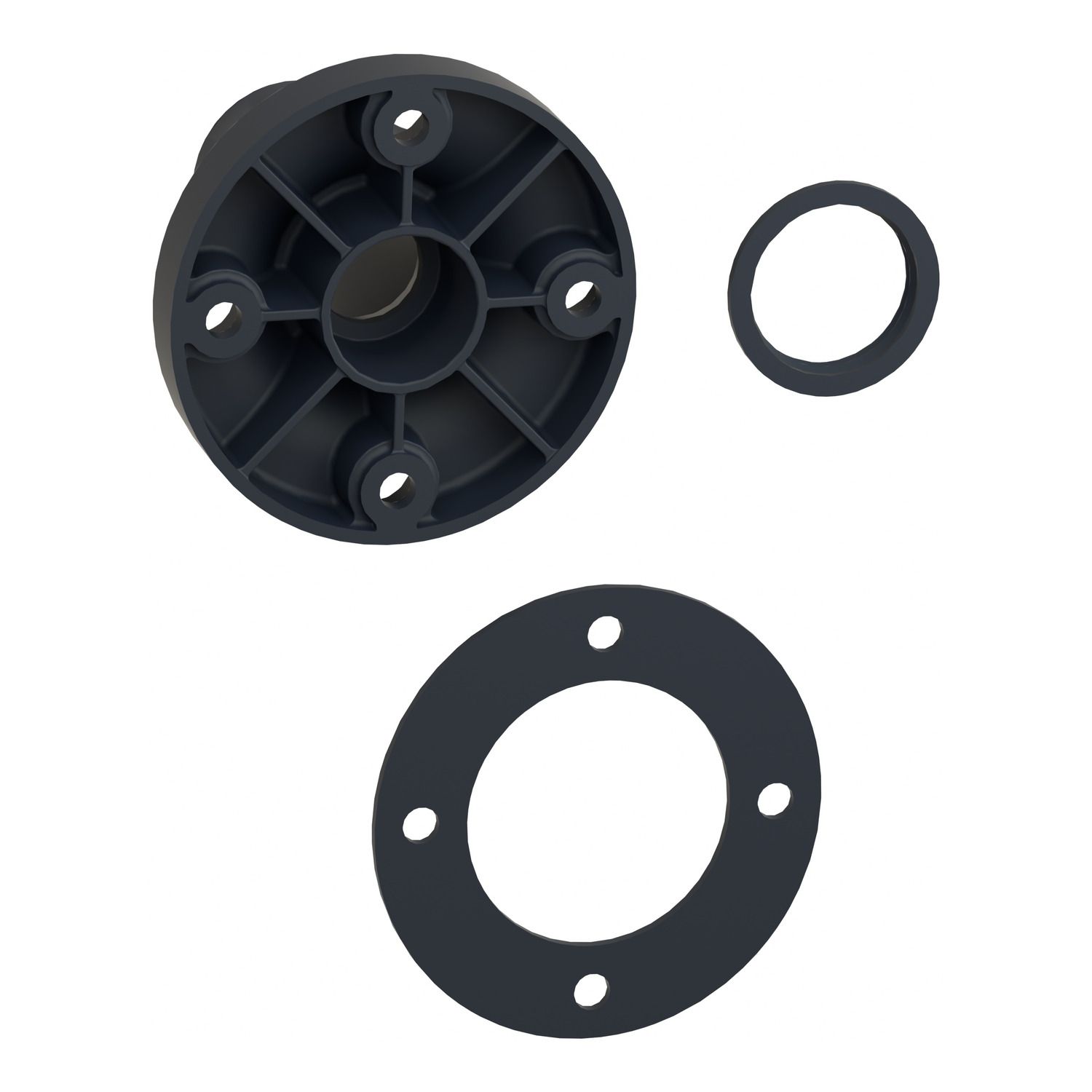 Picture of Fixing base, Harmony XVB, for modular tower lights,  plastic, black, 70mm