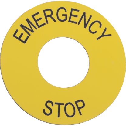 Picture of Marked legend, Harmony XAC, legend, 22mm, 60mm, emergency stop