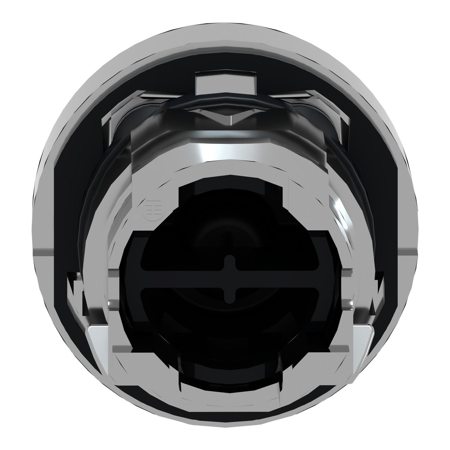 Picture of Head for non illuminated push button, Harmony XB4, metal, 22mm, spring return, without cap