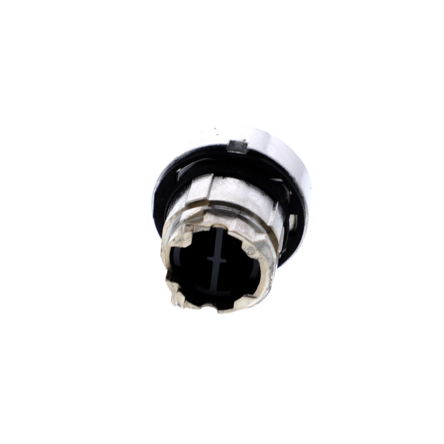 Picture of Push button head, Harmony XB4, metal, flush, white, 22mm, spring return, unmarked