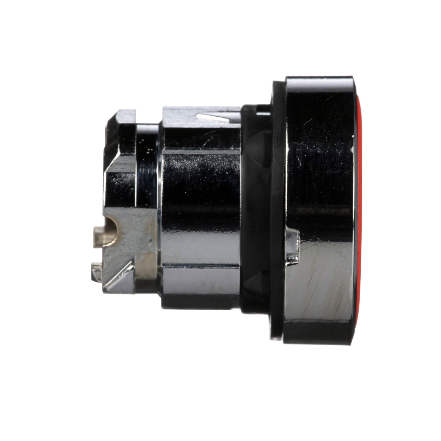 Picture of Push button head, Harmony XB4, metal, flush, red, 22mm, spring return, unmarked