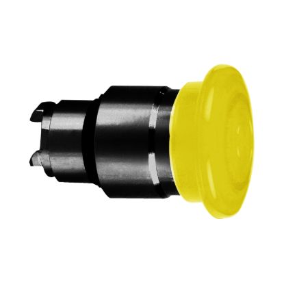 Picture of Head for illuminated push button, Harmony XB4, orange Ø 40 illum mushroom pushbutton Ø22 mm spring return integral LED