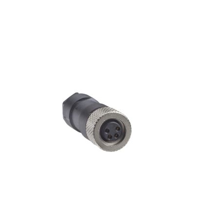 Picture of Female, M8, 4 pin, straight connector, cable gland M9.5 x 1
