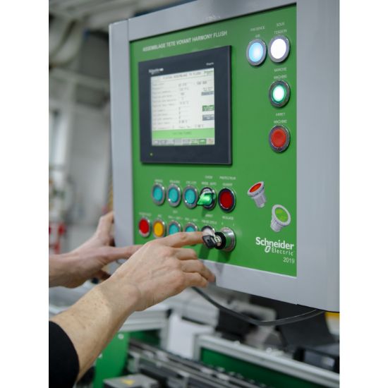 Picture of Flush mounting kit, Harmony XB4, metal, black, for selector switch and illuminated push button 22mm