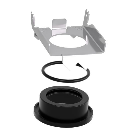 Picture of Flush mounting kit, Harmony XB4, metal, black, for selector switch and illuminated push button 22mm