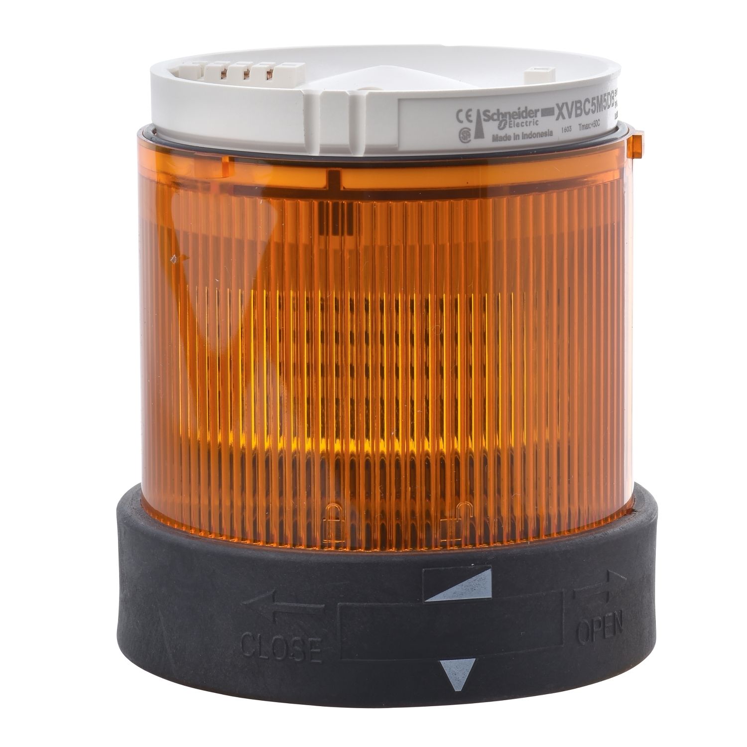Picture of Indicator bank, Harmony XVB, illuminated unit, plastic, orange, 70mm, flashing, integral LED, 24V AC/DC