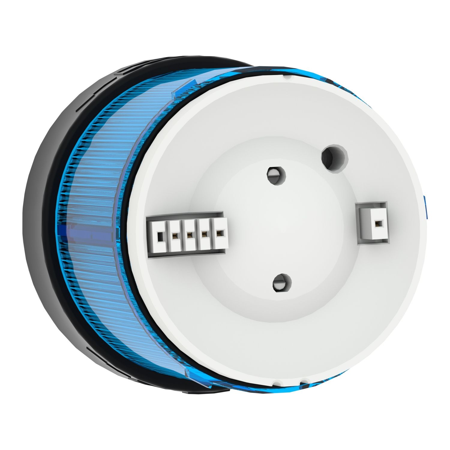 Picture of Indicator bank, Harmony XVB, illuminated unit, plastic, blue, 70mm, flashing, integral LED, 24V AC/DC