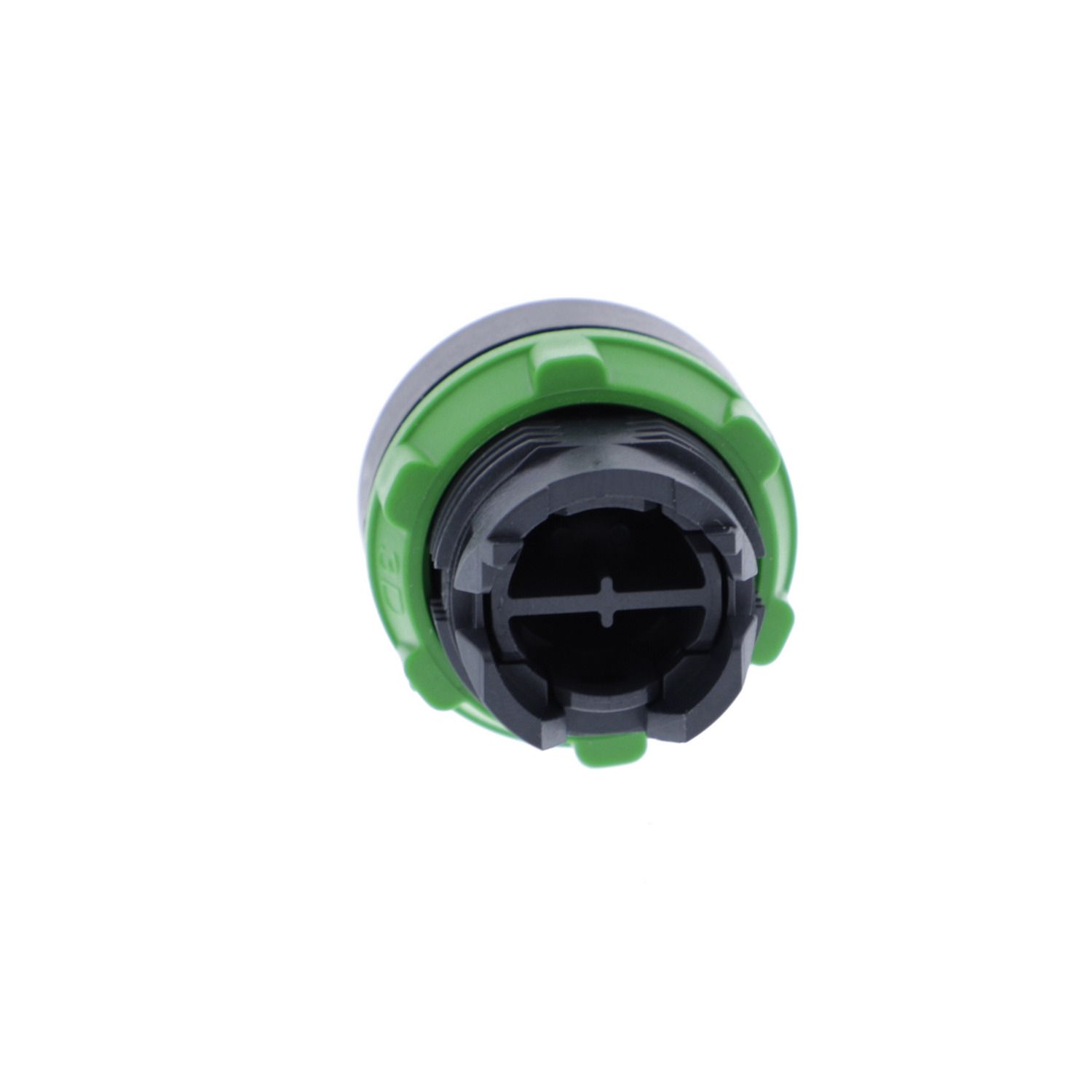 Picture of Head for non illuminated push button, Harmony XB5, plastic, flush, green, 22mm, spring return, marked I