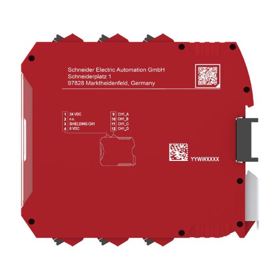 Picture of Safety controller, Modicon MCM, combined with backplane expansion connector, spring