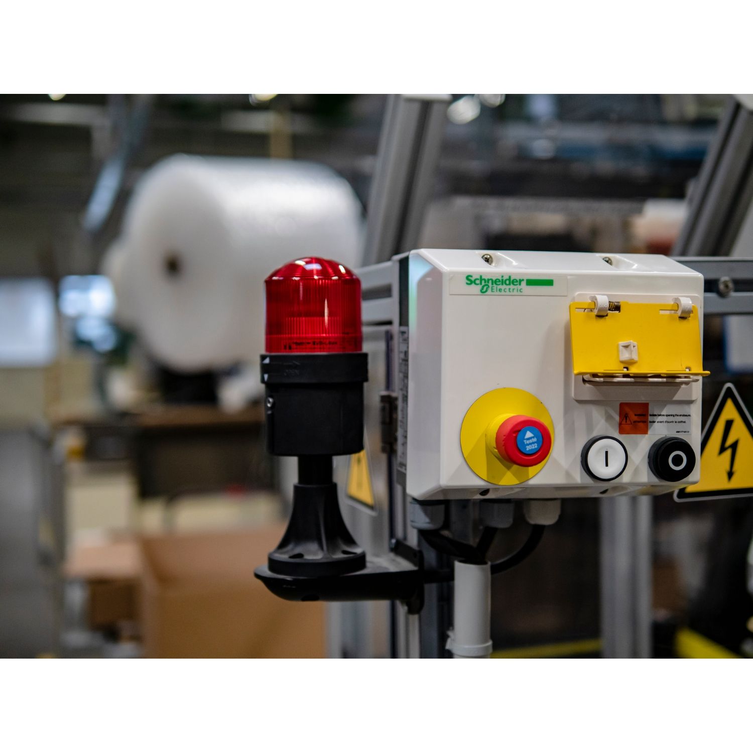 Picture of illuminated unit for modular tower lights, Harmony XVB, plastic, orange, 70mm, steady, integral LED, 24V AC/DC