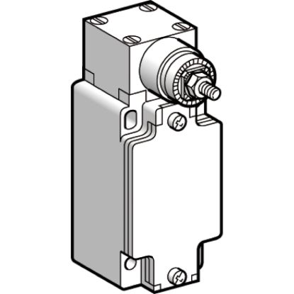 Picture of Limit switch body with spring return rotary head, Limit switches XC Standard, ZCKJ, w/o lever, fixed, 2C/O, snap, M20