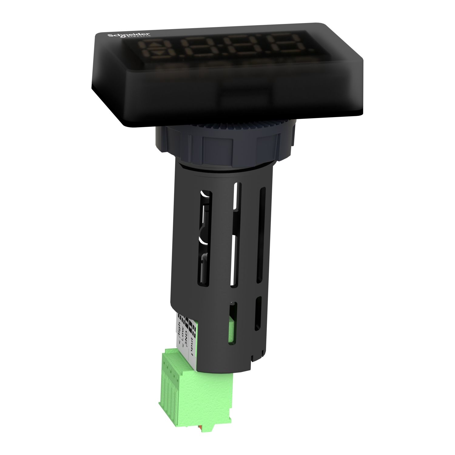 Picture of Display module, Harmony XB5, Digital panel meter, plastic, black, 22mm, 4 digit red LED display, 4...20mA input