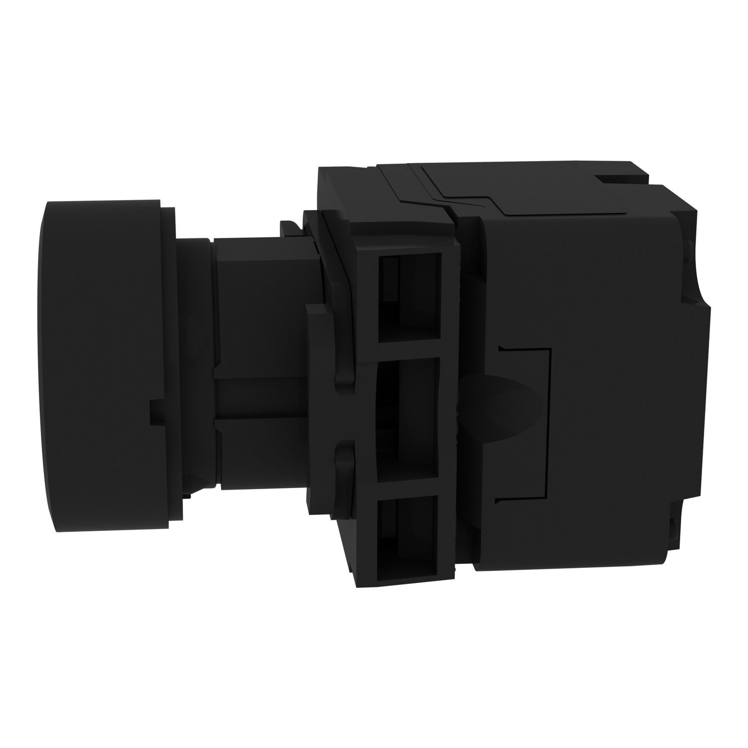 Picture of Wireless push button and non-configurable receiver, Harmony XB5R, plastic, Ø22, with 1 black cap, 24 V DC