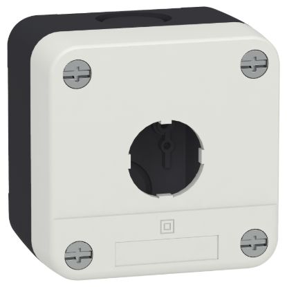 Picture of Empty enclosure, Easy Harmony XALB, plastic, grey lid, 1 cut out, 22mm, IP65