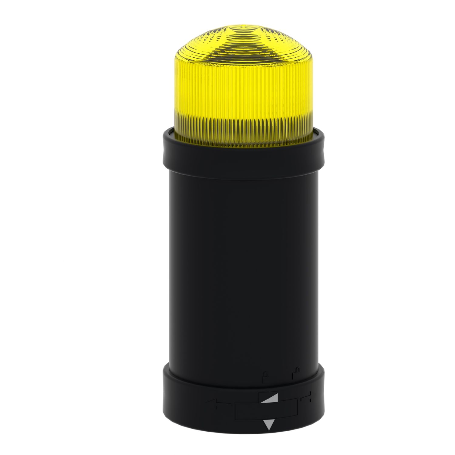 Picture of Indicator bank, Harmony XVB, illuminated unit, plastic, yellow, 70mm, integral flash discharge tube, 5joule, 24V AC/DC