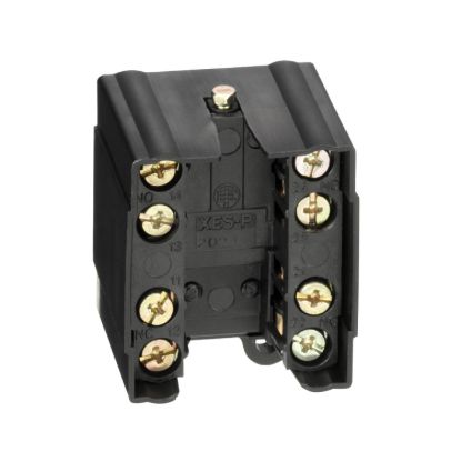 Picture of Limit switch contact block, Limit switches XC Standard, XESP, 2 C/O snap action, staggered, silver plated