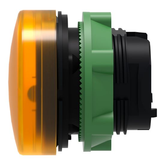 Picture of Head for pilot light, Harmony XB5, metal, orange, 22mm, plain lens for BA9s bulb