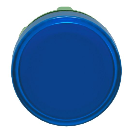 Picture of Head for Pilot light, Harmony XB5, plastic, blue, 22mm, universal LED, plain lens