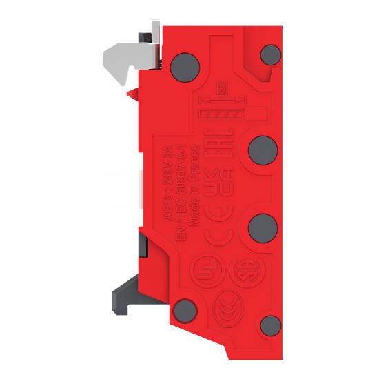 Picture of Single contact block, Harmony XB4, Hamony XB5, silver alloy, compact push in terminals, 1 NC
