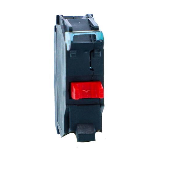 Picture of Single contact block, Harmony XB5N XB7N, silver alloy, screw clamp terminal, 1 NC