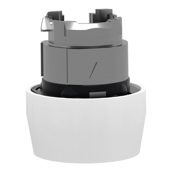 Picture of Head for non illuminated push button, Harmony XB4, white flush pushbutton Ø22 mm spring return unmarked