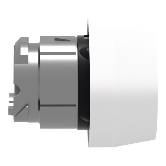 Picture of Head for non illuminated push button, Harmony XB4, white flush pushbutton Ø22 mm spring return unmarked