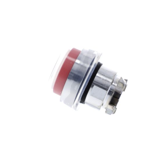 Picture of Head for non illuminated push button, Harmony XB4, metal, projecting, red, 22mm, spring return, booted, unmarked