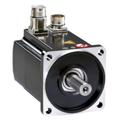 Picture of servo motor BMH, Lexium 32, 34.4Nm, 3800rpm, keyed shaft, with brake, IP54, 128 multiturn encoder